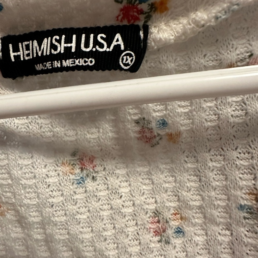 HEIMISH USA White Floral Knit Top - Picture 4 of 7